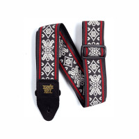 Ernie Ball 4669 жаккардовый ремень с рисунком Blackjack Red