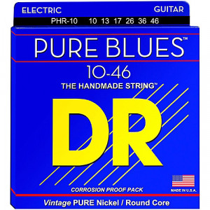 DR Strings PHR-10 Pure Blues Pure Nickel Electric 10-46 струны для электрогитары