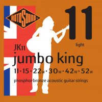 Rotosound JK11 Jumbo King Phosphor Bronze струны для акустической гитары 11-52