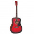 Encore EW100R акустическая гитара, Dreadnought, цвет красный