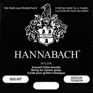 Струны для классической гитары Hannabach 800MT Black Silver Plated