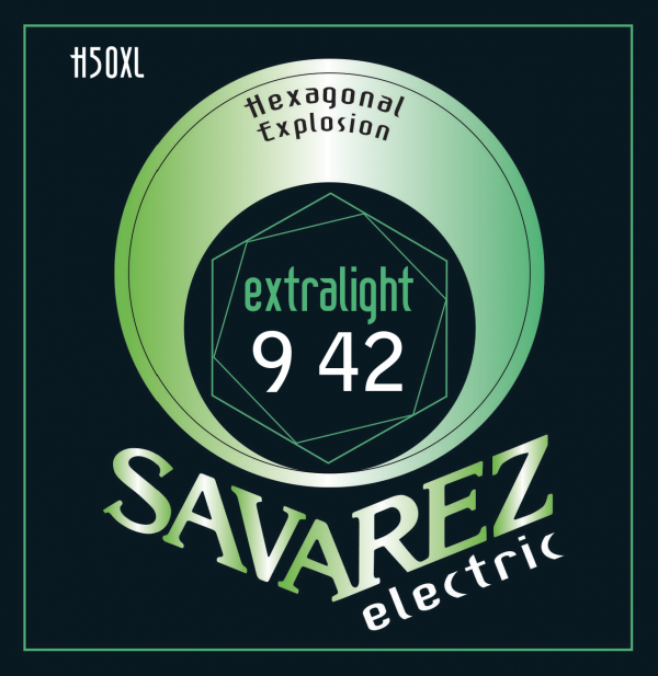 Savarez H50XL Hexagonal Explosion Extra Light, струны для электрогитары 9-42