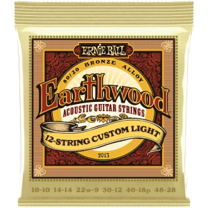 Ernie Ball 2013 Earthwood 80/20 Bronze Custom Light 10-46 струны для 12 струнной акустической гитары
