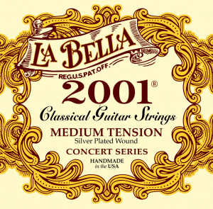 Струны для классической гитары La Bella 2001M Concert Series Medium Tension