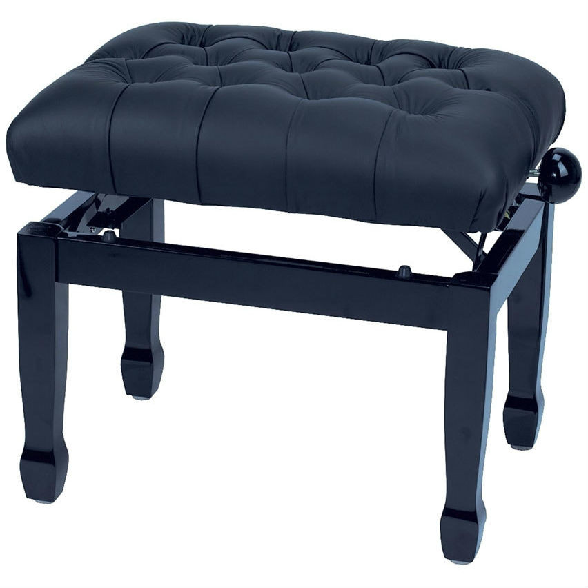 Gewa Piano Bench Deluxe XL Black Highgloss банкетка черная глянцевая сиденье искуственная кожа