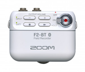 Zoom F2-BT/W полевой стереорекордер, Bluetooth, белый цвет