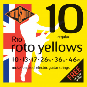 Rotosound R10 Roto Yellows Nickel Regular струны для электрогитары 10-46
