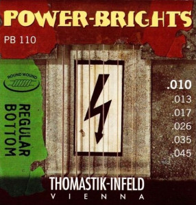 Струны для электрогитары Thomastik 10-45 PB110 Power-Brights Regular Bottom