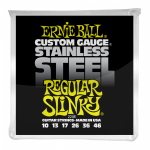 Струны для электрогитары Ernie Ball 2246 Regular Slinky Stainless Steel 10-46