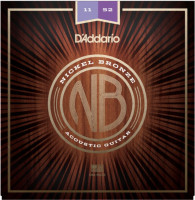 ​Струны для акустической гитары D'Addario NB1152 Custom Light Nickel Bronze 11-52