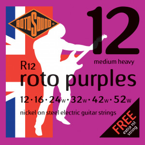 Rotosound R12 Roto Purples Nickel Medium Heavy струны для электрогитары 12-52