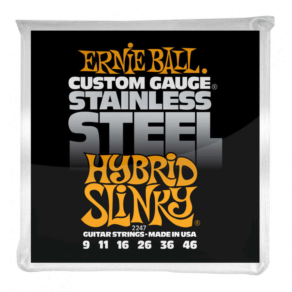 Струны для электрогитары Ernie Ball 2247 Hybrid Slinky Stainless Steel 9-46