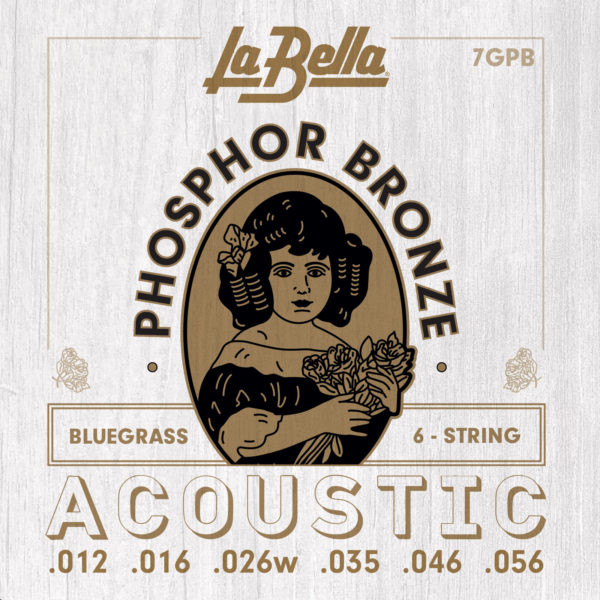 ​Струны для акустической гитары La Bella 7GPB Phosphor Bronze Bluegrass 12-56
