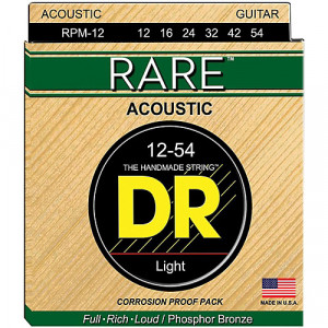 DR Strings RPM-12 Rare Phosphor Bronze Acoustic 12-54 струны для акустической гитары