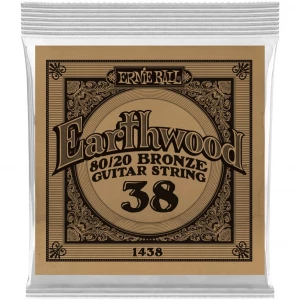 Ernie Ball 1438 Earthwood 80/20 .038 струна одиночная для акустической гитары