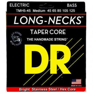 DR TMH5-45 LONG NECKS™ - струны для 5-струнной бас-гитары, нержавеющая сталь, 45 - 125