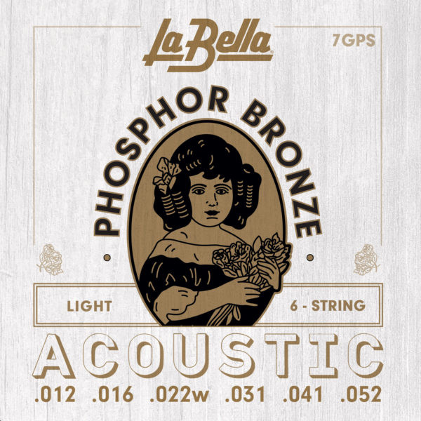 Струны для акустической гитары La Bella 7GPS Phosphor Bronze Light 12-52