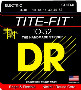 DR Strings BT-10 Tite-Fit Nickel Plated Electric 10-52 струны для электрогитары