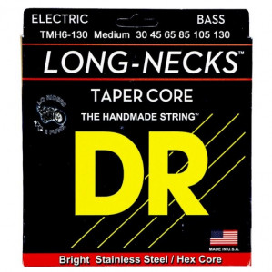 DR TMH6-130 LONG NECKS™ - струны для 6-струнной бас-гитары, нержавеющая сталь, 30 - 130