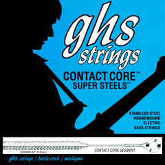 Струны для бас-гитары GHS 5M-CC 5-String Contact Core Super Steels Medium 45-129