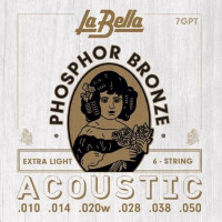 ​Струны для акустической гитары La Bella 7GPT Phosphor Bronze Extra Light 10-50