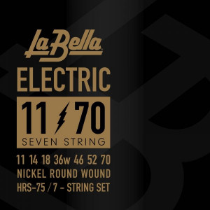 Струны для электрогитары La Bella HRS-75 Hard Rockin Steel 11-70