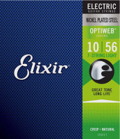 ​Струны для электрогитары Elixir 19057 Optiweb Light 7 String 10-56