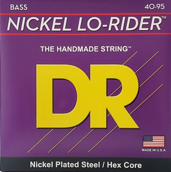 DR NLLH-40 - NICKEL LO-RIDER - струны для 4-струнной бас-гитары, никель, 40 - 95