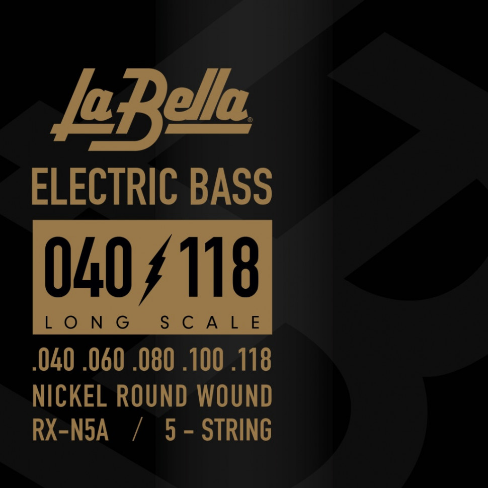 La Bella RX-N5A RX Nickel комплект струн для 5-струнной бас-гитары (40-118)