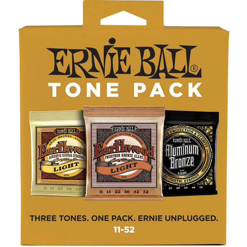 ​Струны для акустической гитары Ernie Ball 3314 Tone Pack набор из 3 комплектов 11-52
