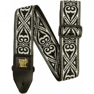 Ernie Ball 5345 гитарный ремень Black Heart Jacquard
