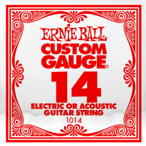 ​Одиночная струна для электро и акустической гитары Ernie Ball 1014, 14