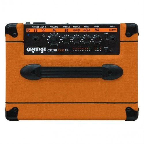 Orange Crush Bass 25 CB25 встроенный тюнер комбо для бас-гитары 25 Вт, 8" оранжевый