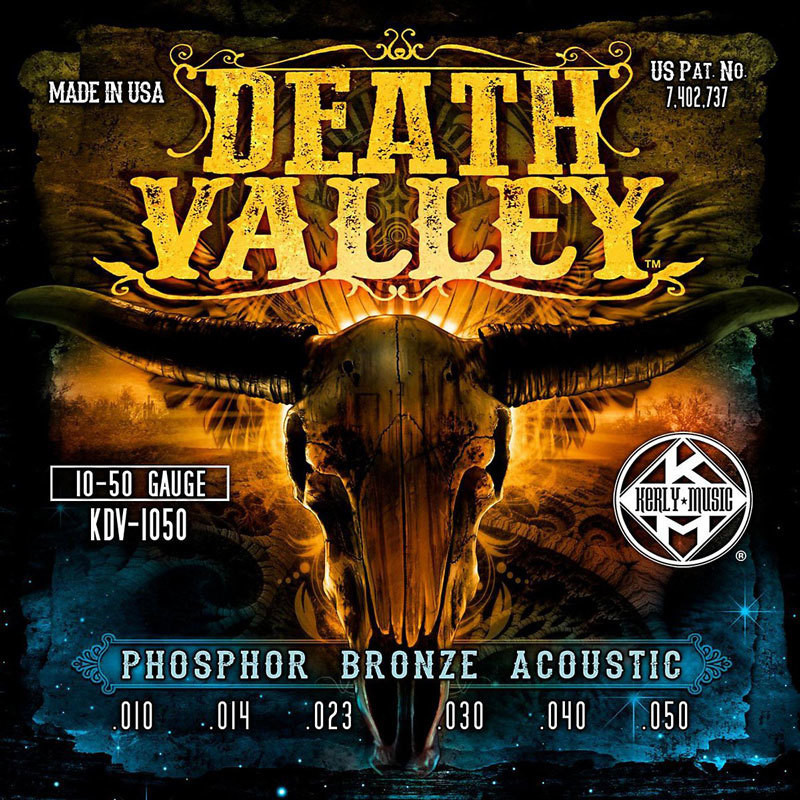 Струны для акустической гитары Kerly KDV-1050 Death Valley Phosphor Bronze Tempered, 10-50