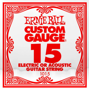 ​Одиночная струна для электро и акустической гитары Ernie Ball 1015, 15
