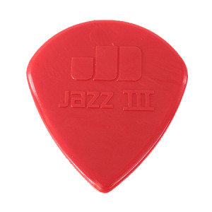 Dunlop 47P3N Nylon Jazz III медиаторы 6 шт, 1,38 мм, красные