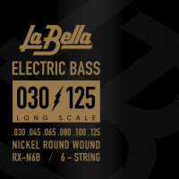 La Bella RX-N6B RX Nickel комплект струн для 6-струнной бас-гитары (30-125)