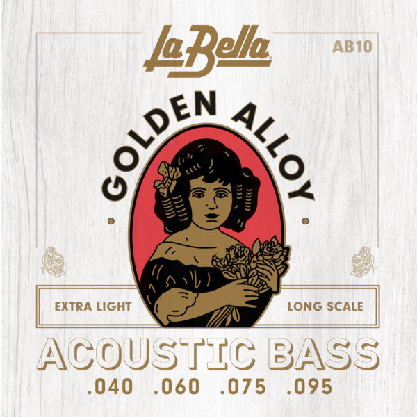 La Bella AB10 Acoustic Bass Golden Alloy Extra Light 40-95 струны для акустической бас-гитары