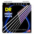 DR NWA-11 HI-DEF NEON™ струны для акустической гитары, с люминесцентным покрытием, белые 11 - 50