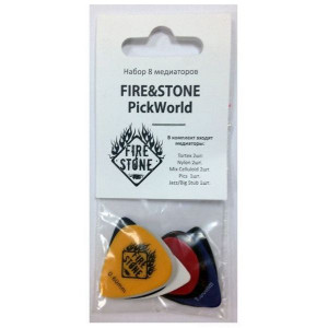 Fire&Stone PickWorld набор медиаторов 8шт.