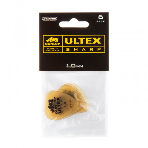 Медиаторы Dunlop 433P1.0 Ultex Sharp 1,0 мм набор из 6 шт