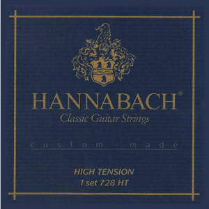 Струны для классической гитары Hannabach 728HTC Custom Made Carbon Blue 4/4