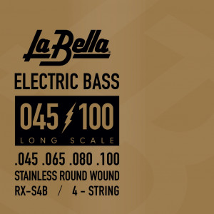 La Bella RX-S4B RX Stainless комплект струн для бас-гитары (45-100)