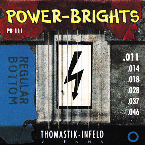 Струны для электрогитары Thomastik  PB111 11-46 Power-Brights Regular Bottom
