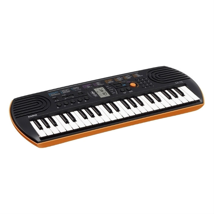 Casio SA 76 синтезатор с автоаккомпанементом, 44 клавиши, 8 полифония, 100 тембров, 10 стилей