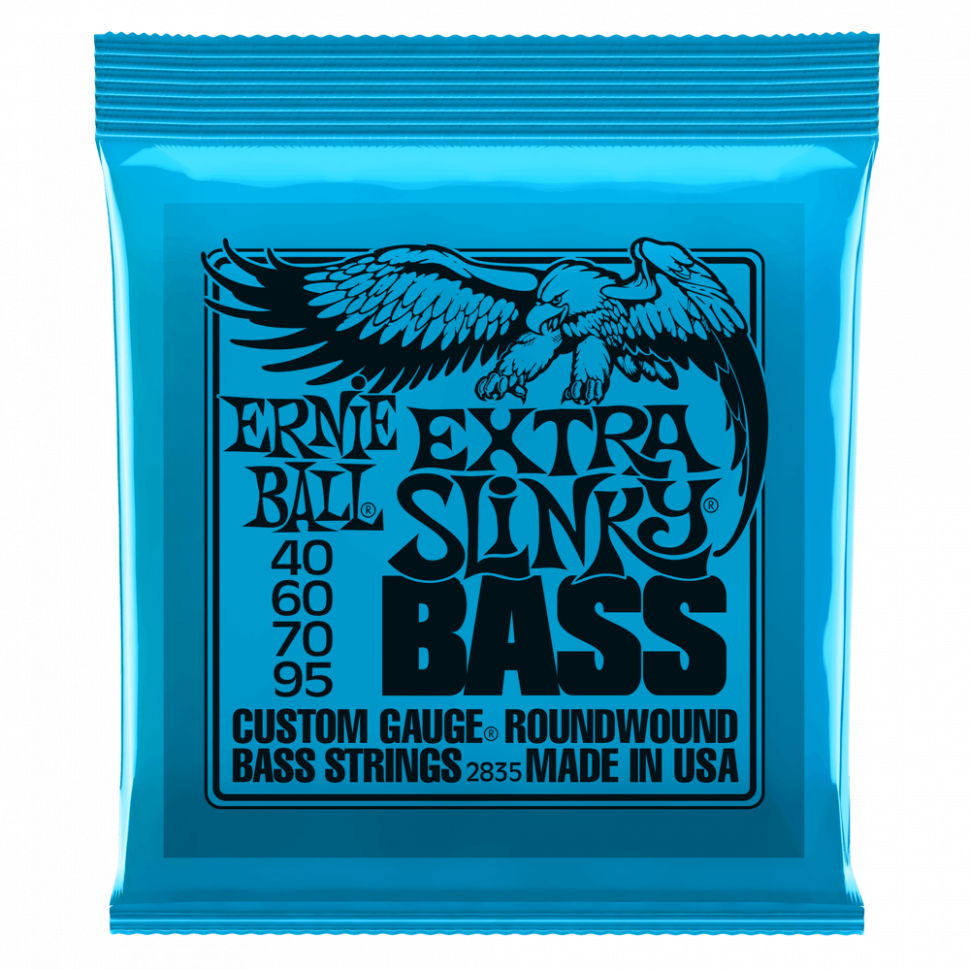 Струны для бас-гитары Ernie Ball 2835 Extra Slinky Nickel Wound Bass 40-95