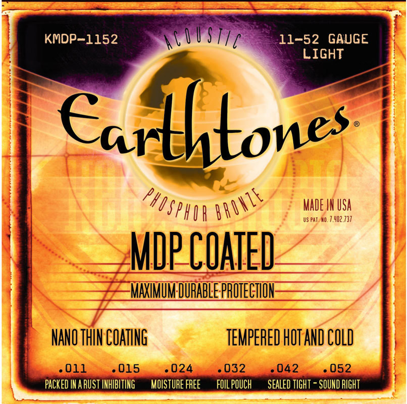 ​Струны для акустической гитары Kerly KMDP-1152 Earthtones Phosphor Bronze MDP Coated Tempered, 11-52