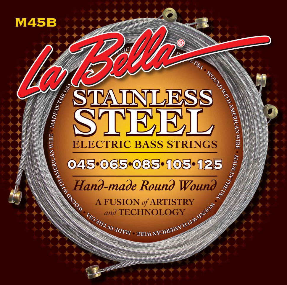 ​Струны для бас-гитары La Bella M45-B2 Stainless Steel 5-String 45-125