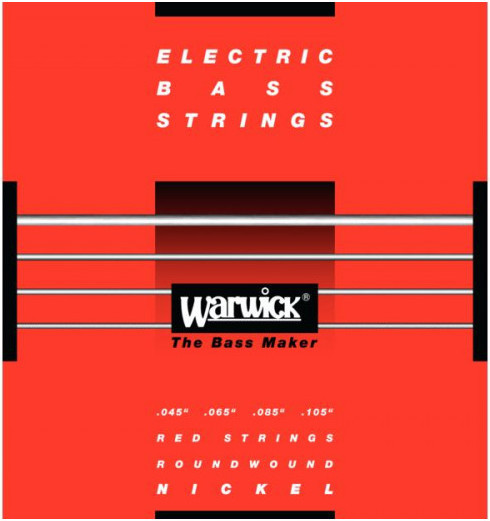 Warwick 46200 M 4 Red Label струны для бас-гитары 45-105, никель