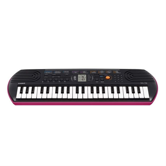 Casio SA 78 синтезатор с автоаккомпанементом, 44 клавиши, 8 полифония, 100 тембров, 10 стилей